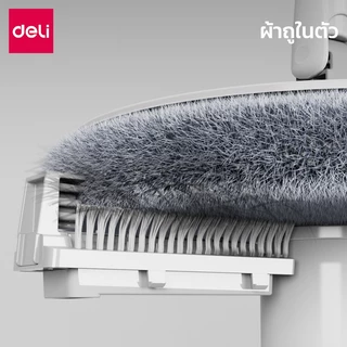 [ของขวัญฟรี] Deli ชุดถังปั่น ไม้ถูพร้อมถังปั่น หมุนได้360℃ ถังแยกน้ำสะอาด-สกปรก แถมไม้กวาด Spin mop