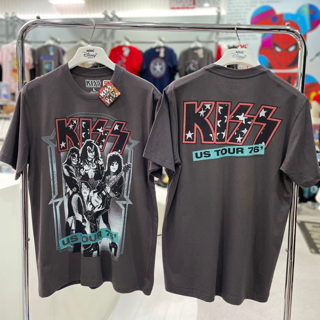 Power 7 Shop เสื้อยืดวง คิส ลิขสิทธ์แท้ KISS T-SHIRTS (MX-250-สีเทา) — صورة 6
