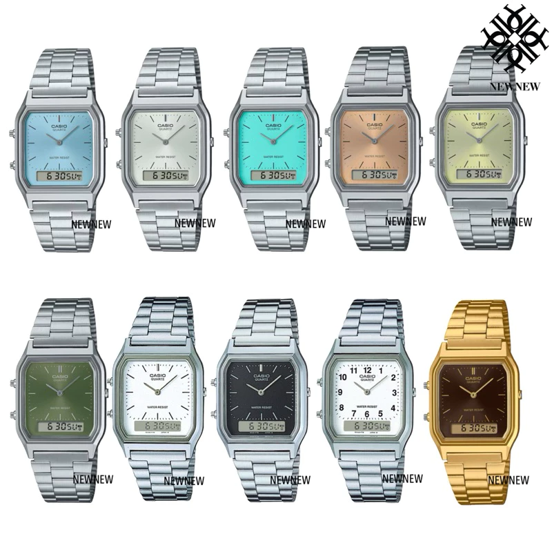 CASIO VINTAGEAQ-230 AQ-230A-7AMQY AQ-230A-2A2MQY AQ-230A-2A1MQY A168WA-8AY A168WA-3AY A168WA-5AY ของแท้ประกันศูนย์ 1ปี