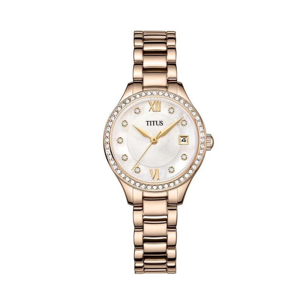 Solvil et Titus (โซวิล เอ ติตัส) นาฬิกาผู้หญิง Fair Lady ควอตซ์ สายสเตนเลส 28 มม. (W06-03354)