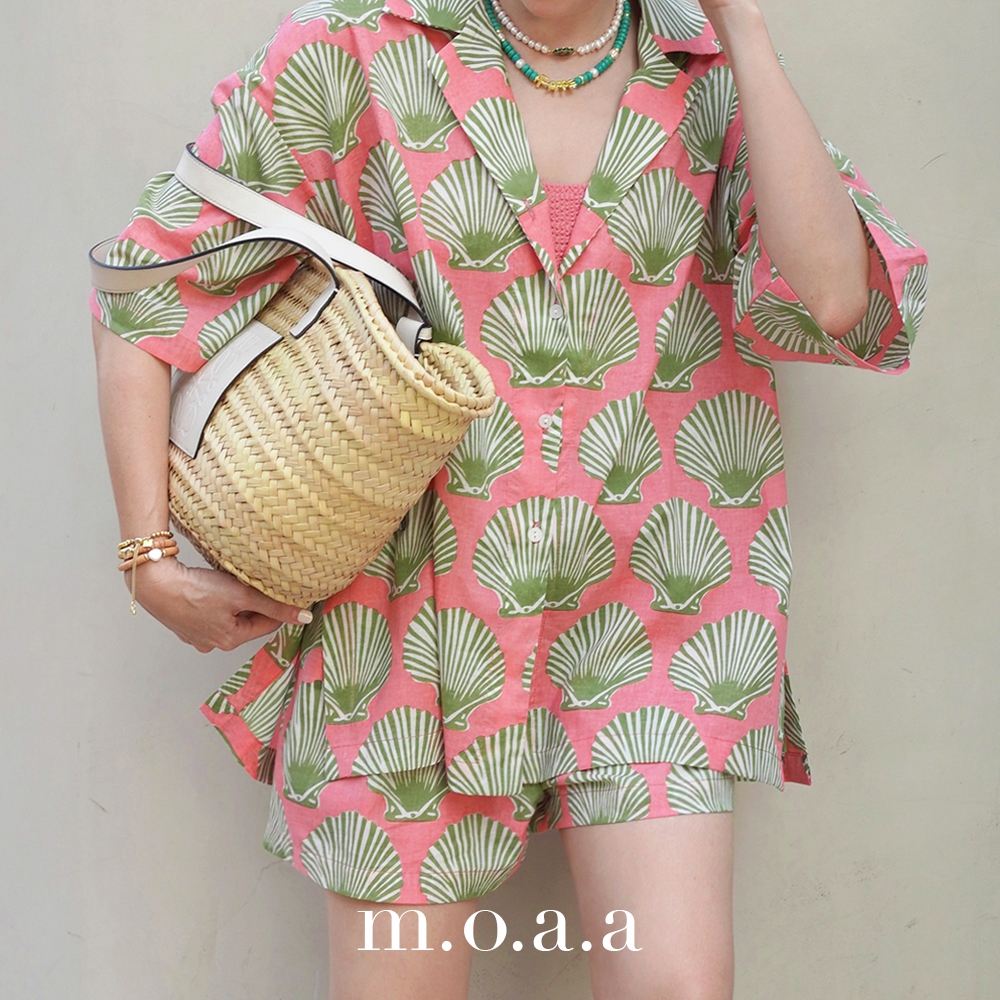 Seashell Overshirt in Mojito | Moaa Collection