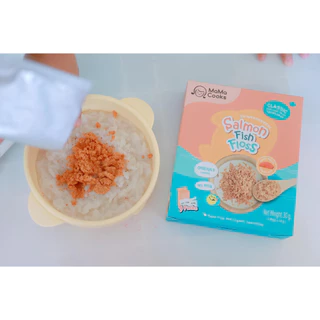 Mama Cooks ปลาหยอง แซลมอนหยอง สูตรคลาสสิค (ปรุงอ่อน) เนื้อปลา 100% Omega3 EPA DHA โปรตีนสูง อาหารเสริม อาหารเด็ก 12m+