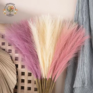จําลองช่อดอกไม้ Reed Fur Panpas หญ้าห้องนั่งเล่นพืชสีเขียวตกแต่งบ้านการถ่ายภาพงานแต่งงาน(พร้อมส่ง)
