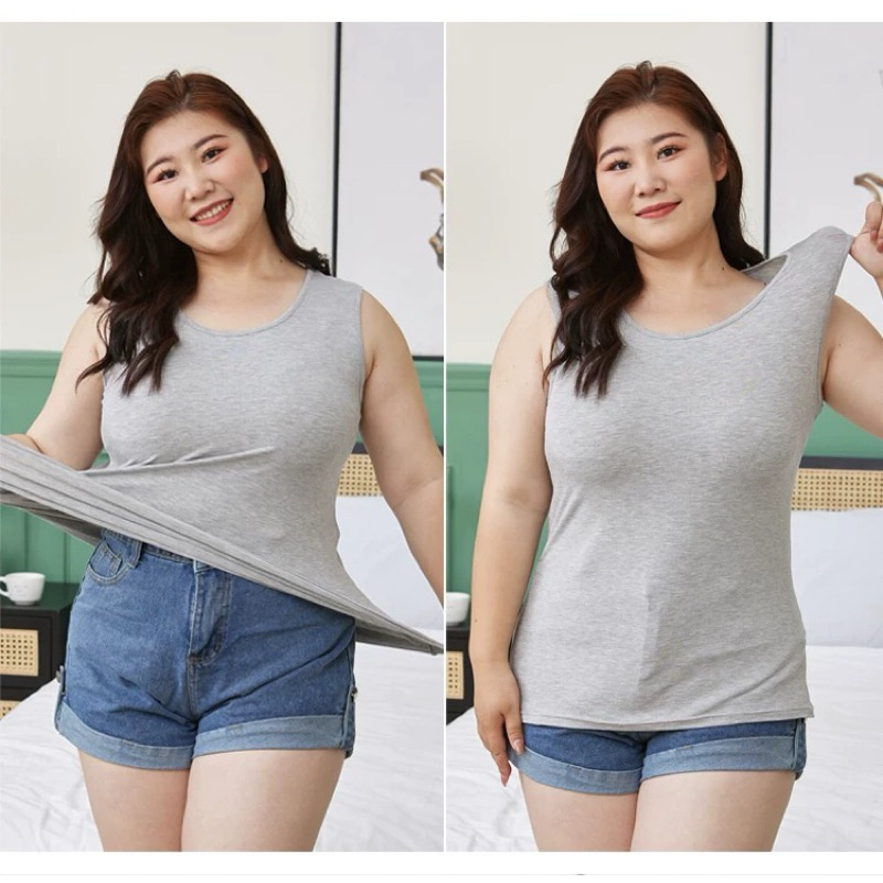 813#New เสื้อกล้ามเต็มตัวผ้า cotton นิ่มเย็นยืดใส่สบาย/L-2xl