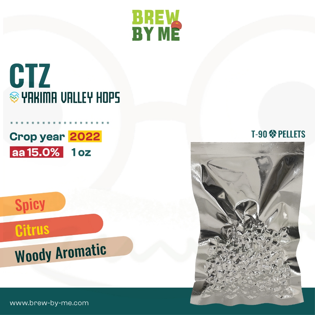 ฮอปส์ CTZ (US) PELLET HOPS (T90) โดย Yakima Valley Hops | ทำเบียร์ Homebrew