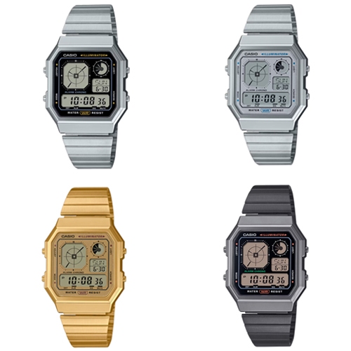 CASIO นาฬิกาข้อมือผู้ชาย รุ่น A130WE,A130WEG,A130WEGG,A130WE-1A,A130WE-7A,A130WEG-9A,A130WEGG-1A