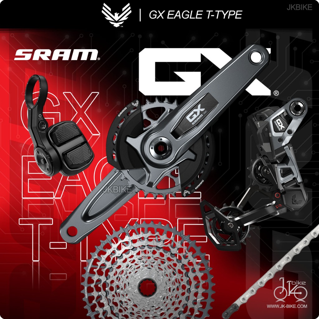 ชุดขับเคลื่อนไร้สายเสือภูเขา 12 สปีด SRAM GX EAGLE AXS TRANSMISSION GROUPSET 12SPEED