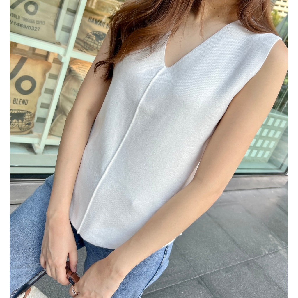 Regent knit top   งาน premium ใส่แล้วเพรียวทันตาเห็น ราคา ถูกที่สุด ดีลบีเคเค แกลเลอรีภาพที่ 9