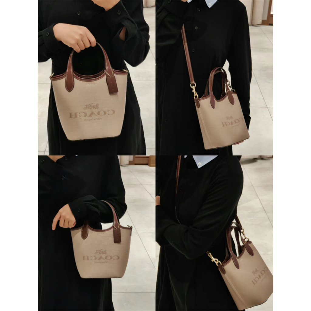 แท้💯%/Outlets ปลอดภาษี กระเป๋าสะพายข้างผู้หญิง Coach HANNA กระเป๋าถือ CR256 CR169 CR168-จัดส่งจากโกดังกรุงเทพฯ