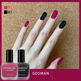GOSMANสีทาเล็บแมทแบบไม่ต้องอบ สวยตรงปกมาก มีหลากหลายสีให้เลือกขนาด 12 ml. 💄พร้อมส่งในไทย💄