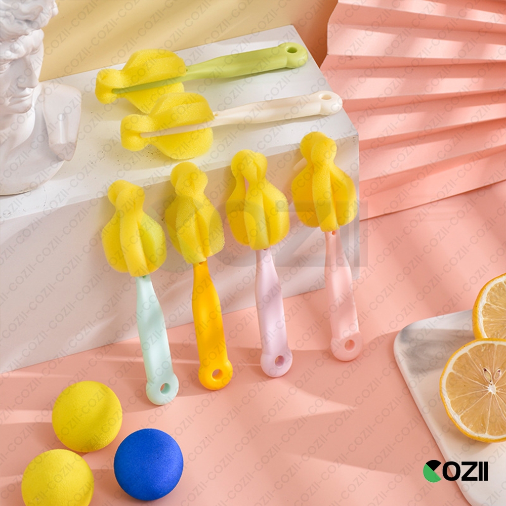 COZII ล้างจุกนม แปรงล้างจุกนม ที่ล้างขวดนม ที่ล้างจุกนม ฟองน้ำล้างจุกนม แปรงล้างขวดนม แปรงล้างขวด