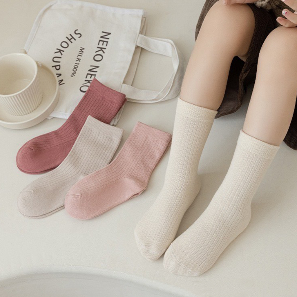 ONEIMO ถุงเท้าเด็ก ผ้าฝ้าย แพค4คู่ รุ่น Sweet girl&boy รูปที่ 8