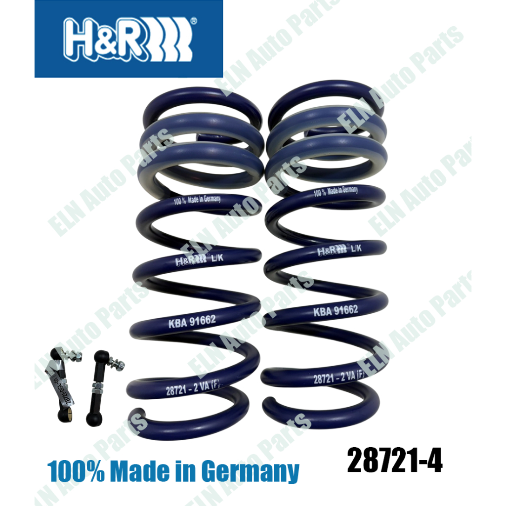 H&R สปริงโหลด คู่หน้า BMW 5series G5K/ G31Touring 2/4wd., 6series G6GT/G32 GT 2/4wd. 1201kg. (2 เส้น