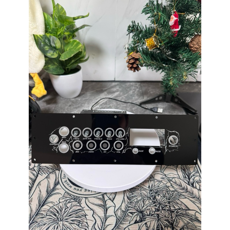 เพลทไฟลำโพงบลูทธู ปรีไมค์ZK-AMP (วัดดิจิตอล) B01