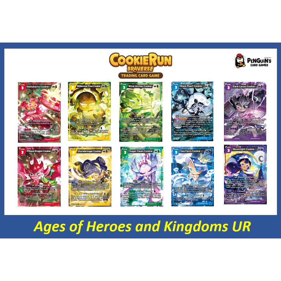 [Cookie Run Tcg] Cookie Run Braverse Booster Box [Ages of Heroes and Kingdoms] BS3+BS4 (Eng ver.) rarity UR
