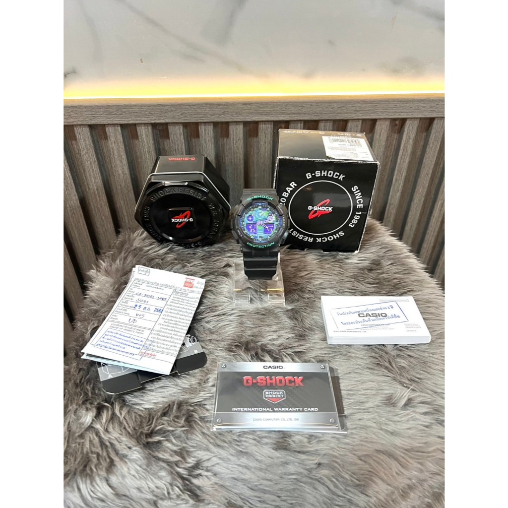 นาฬิกา g shock รุ่น ga-100bl-1adr มือสอง