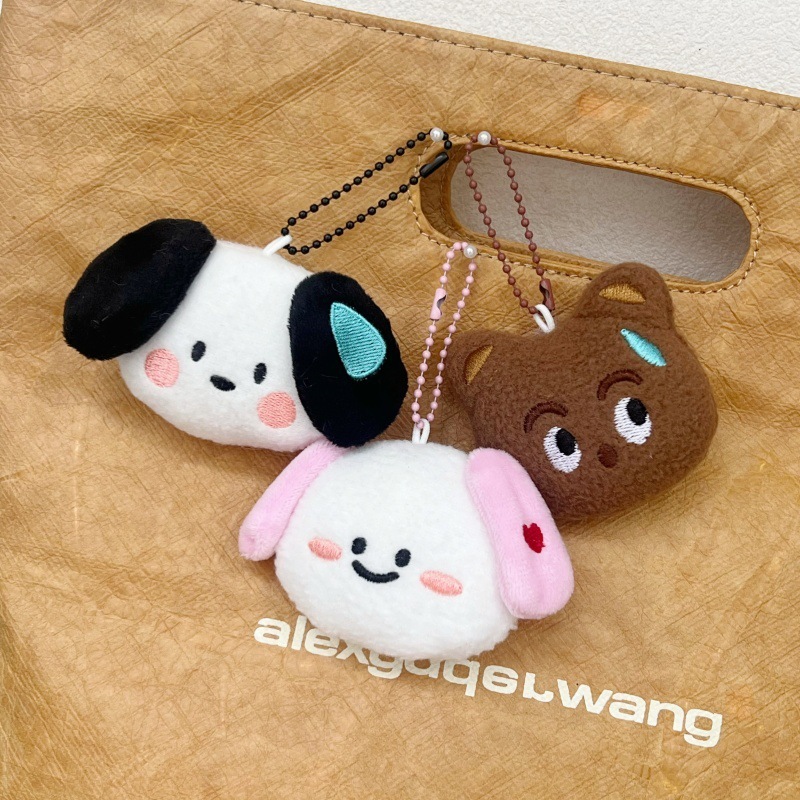 พร้อมส่ง🇹🇭 C003 พวงกุญแจ การ์ตูน พวงกุญแจตุ๊กตา Pochi ตุ๊กตาสุนัขเหงื่อออกการ์ตูน ตุ๊กตาการ์ตูน