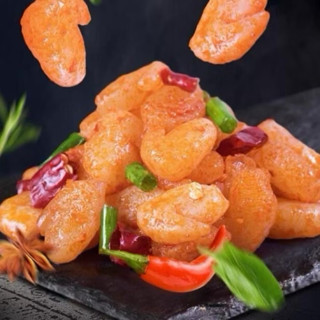 (1 ถุง 40ห่อเล็ก ) บุกกุ้งเจ รสหอมเผ็ด ขนาดซอง 8กรัม