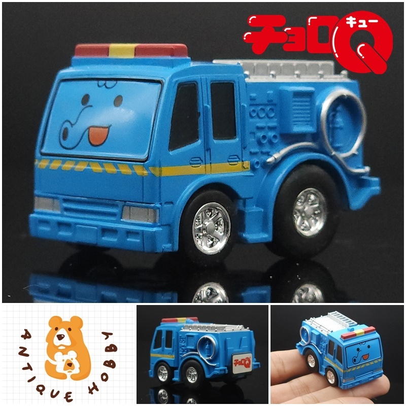 👑โมเดลรถ Choro Q 1/64 : รถดับเพลิง MISTER DONUT สีฟ้า<สะสม/รถเด็กเล่น/รถของเล่น/รถเข็นPull back>👑