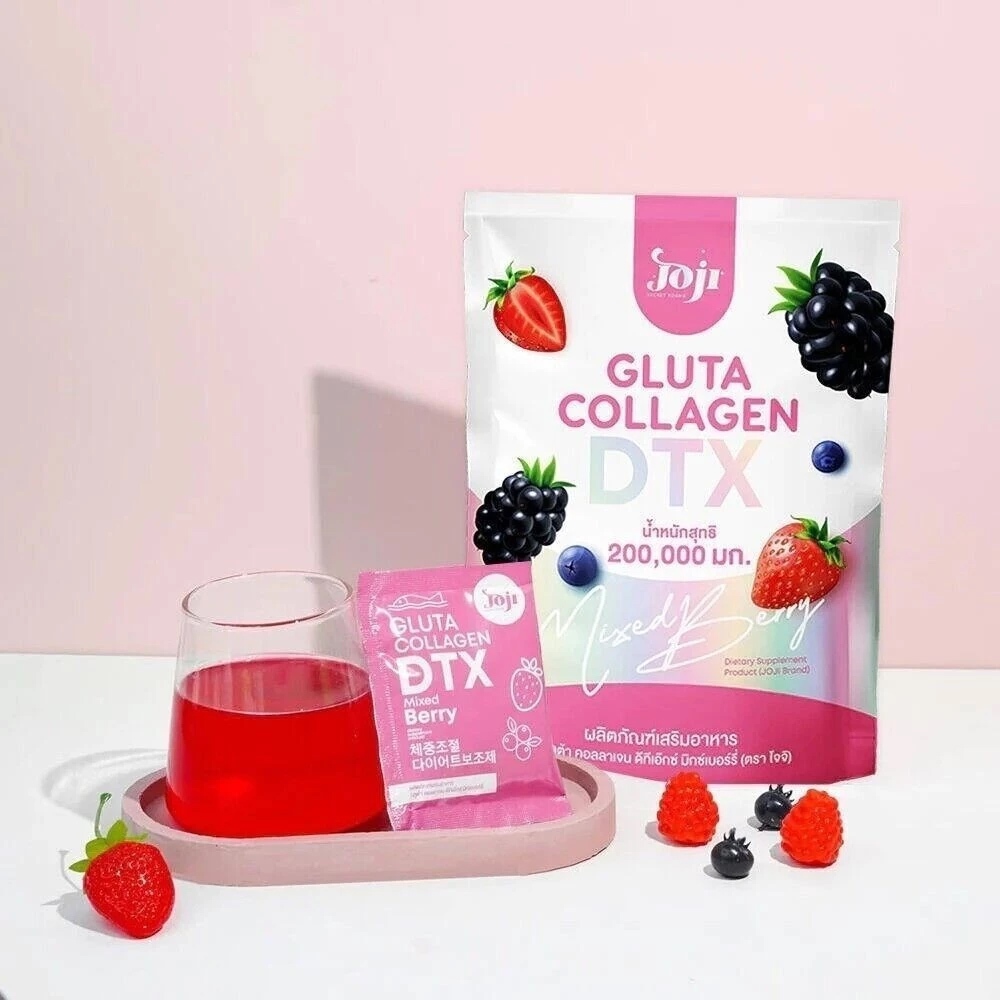 Joji Secret Young GLUTA COLLAGEN DTX MIXED BERRY (10 ซอง) โจจิ ซีเครตยัง กลูต้า คอลลาเจน ไฟเบอร์