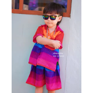 ส่งไว✅ผ้าสะปันสีรุ้ง สดใสมากกก🌈🌈