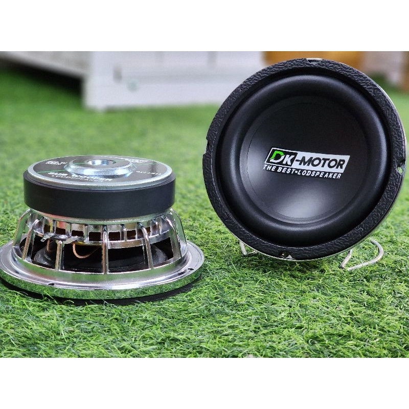 ดอกซับ6.5นิ้ว DK MOTOR หน้าเรียบ โครงหล่อเงา วอยส์คู่ แม่เหล็ก120/20 v35 ดอกเบส 6.5" (1ดอก)612.35CBW