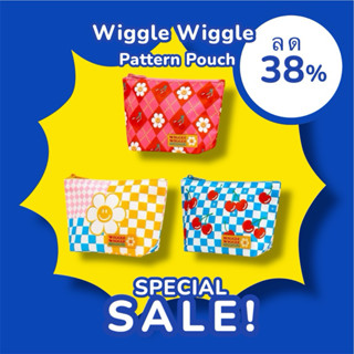 ✅ ขายดี Wiggle Wiggle Pattern Pouch กระเป๋าใส่ของจุกจิก ลายน…