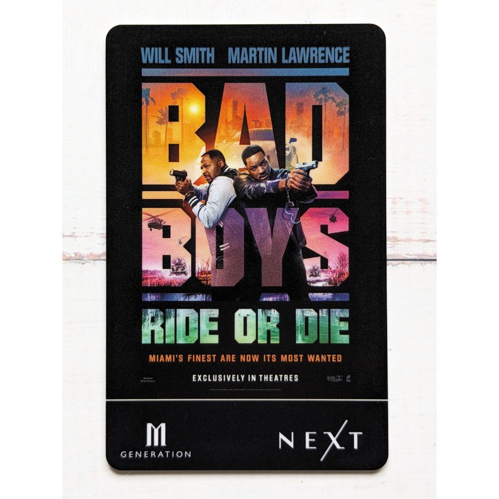 บัตรสะสม ลายหนัง เมเจอร์ | Major Mpass Bad Boys Ride or Die บัตรใช้สะสมอย่างเดียว
