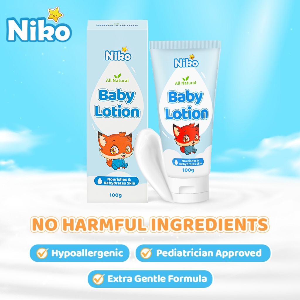 NIKO baby cream เบบี้ครีม ออแกนิค ดับเบิ้ล มอยส์เจอร์ โลชั่น ใช้ได้ตั้งแต่เด็กแรกเกิด 100ml. ราคา ถูกที่สุด ดีลบีเคเค แกลเลอรีภาพที่ 4