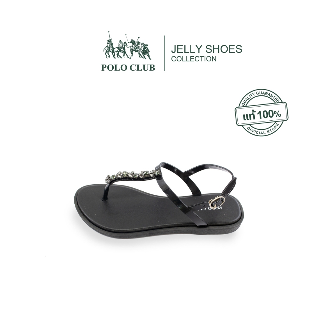 POLO CLUB รองเท้ารัดส้น รุ่น JL-4000 สีดำ | รองเท้าแตะผู้หญิง