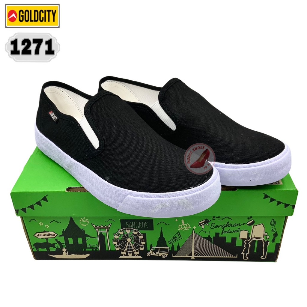รองเท้าผ้าใบสลิปออน GOLDCITY (1271) (SIZE 37-45)