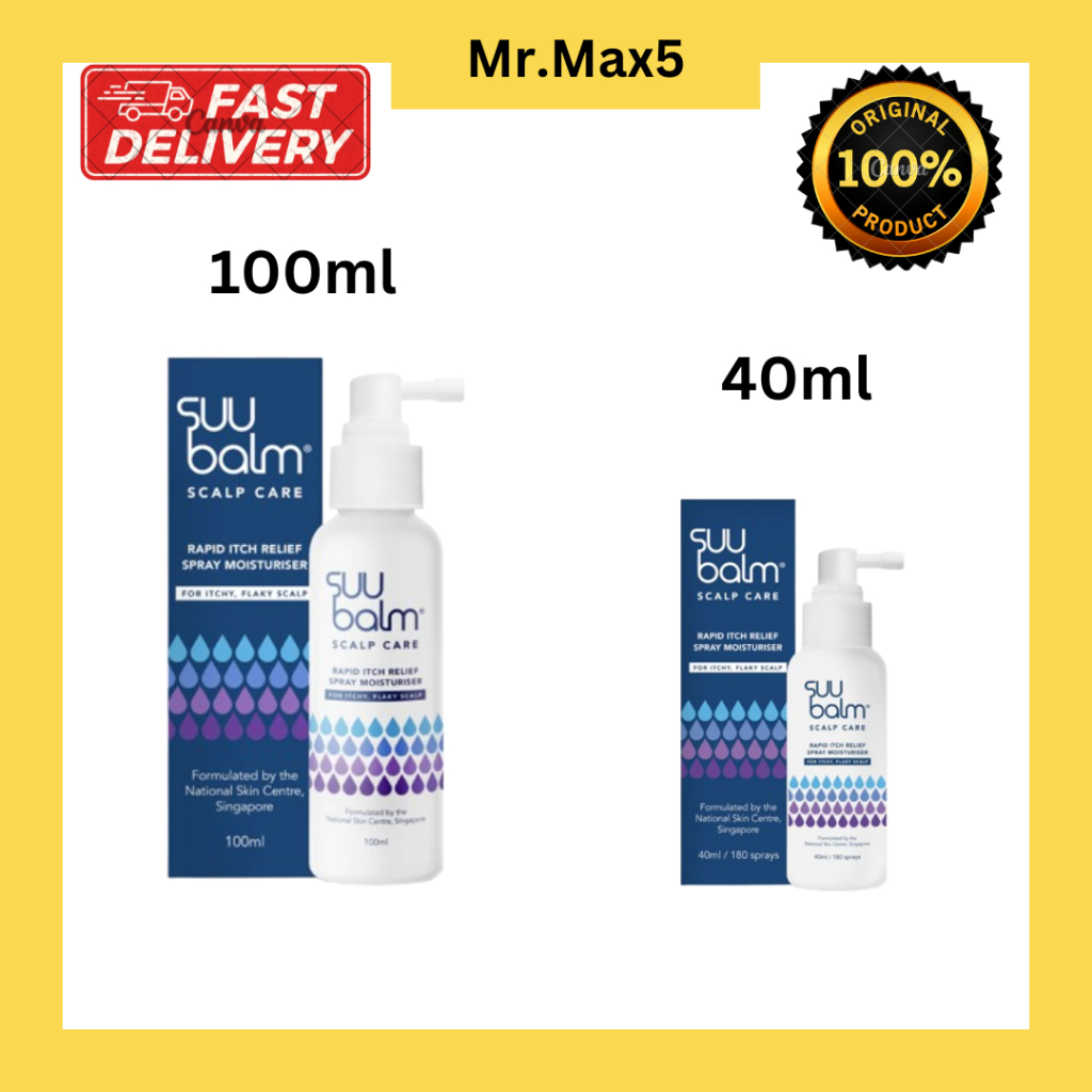 SUU BALM Rapid Itch Relief Scalp Spray Moisturser