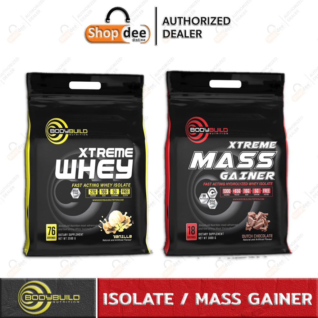 Bodybuild Nutrition Mass Gainer & Lean Isolate Whey Protein เวย์โปรตีนเพิ่มน้ำหนัก เวย์โปรตีนสูตรลีน