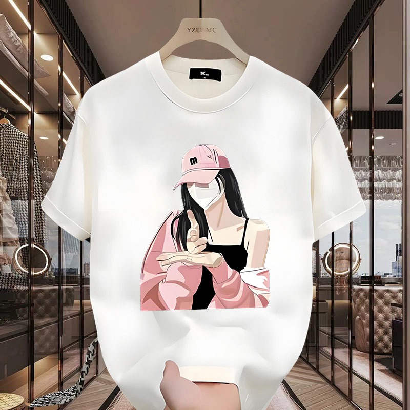 D1071(พร้อมส่งทุกสี）เสื้อยืดแขนสั้น ผ้านุ่มใส่สบายฯ มี7สีหลายไซส์เลือกได้ S-3XL