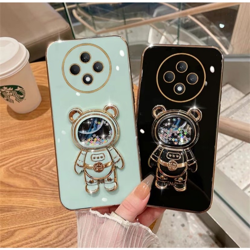 เคส สำหรับรุ่น Xiaomi Redmi14C 15 15C Poco C75 FOR REDMI 15C นักบินอวกาศ ตู้น้ำ ขาตั้งได้ ฝาหลัง  ลายน่ารัก เคสโทรศัพท์