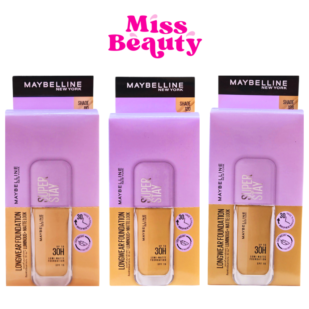 (กล่องx6) Maybelline Superstay Lumi-Matte Foundation เมย์เบลลีน ซุปเปอร์สเตย์ ลูมิ-แมท ฟาวเดชั่น ครีมรองพื้น 5 มล.