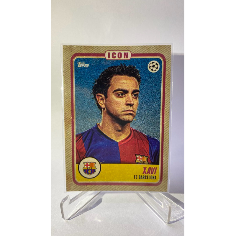 การ์ดนักฟุตบอล Xavi BARCELONA ICON TOPPS 2023
