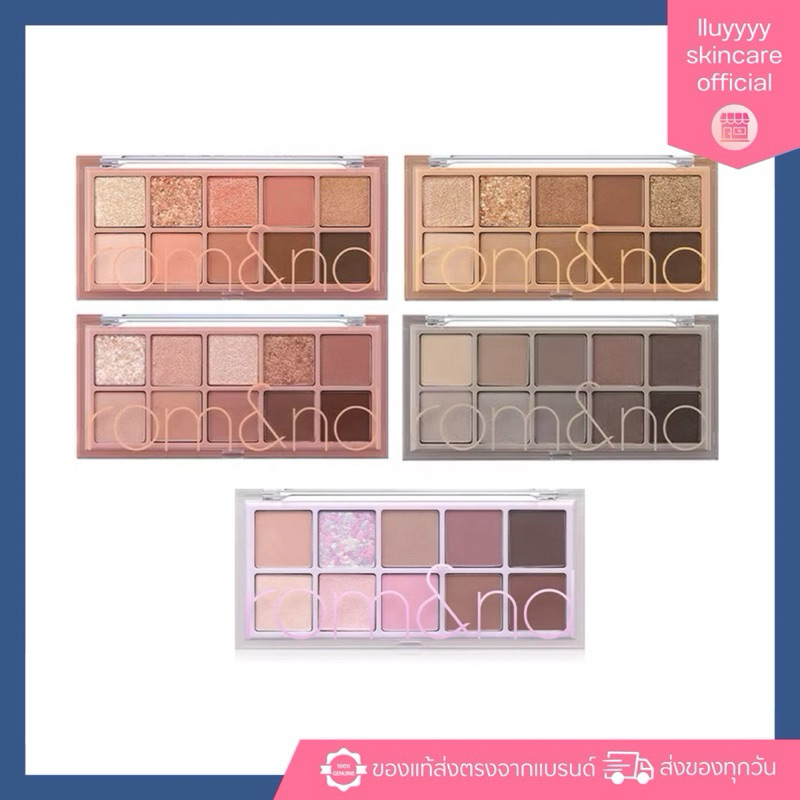 (กดในไลฟ์เหลือ343฿)(ของแท้)rom&nd BETTER THAN PALETTE พาเลทตา อายแชว์โดว์