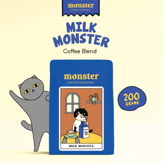Monster Coffee Roaster เมล็ดกาแฟคั่วกลาง MILK MONSTER