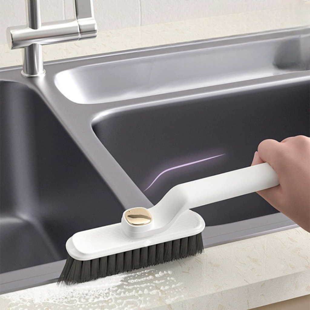 แปรงขัดอเนกประสงค์แบบหมุนได้ 3in1 ทำความสะอาดมัลติฟังก์ชั่น ขัดได้ทุกซอกมุม【แปรง/พลั่ว/ที่คีบ】 - รูปที่ 3