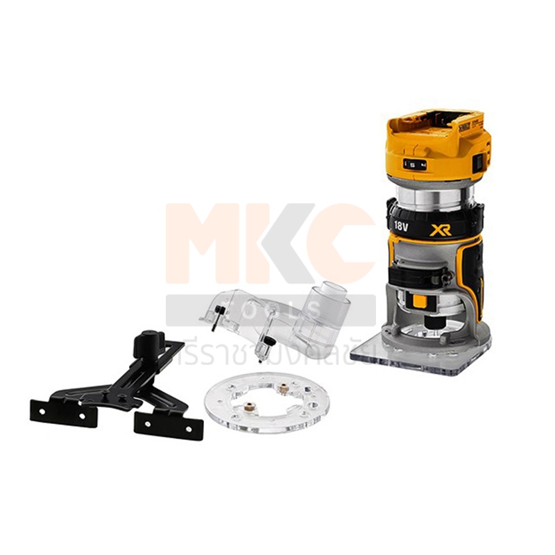 Dewalt เครื่องทริมเมอร์(Brushless) ไร้สาย 18V DCW600N ขนาด 1/4 นิ้ว เครื่องเปล่า