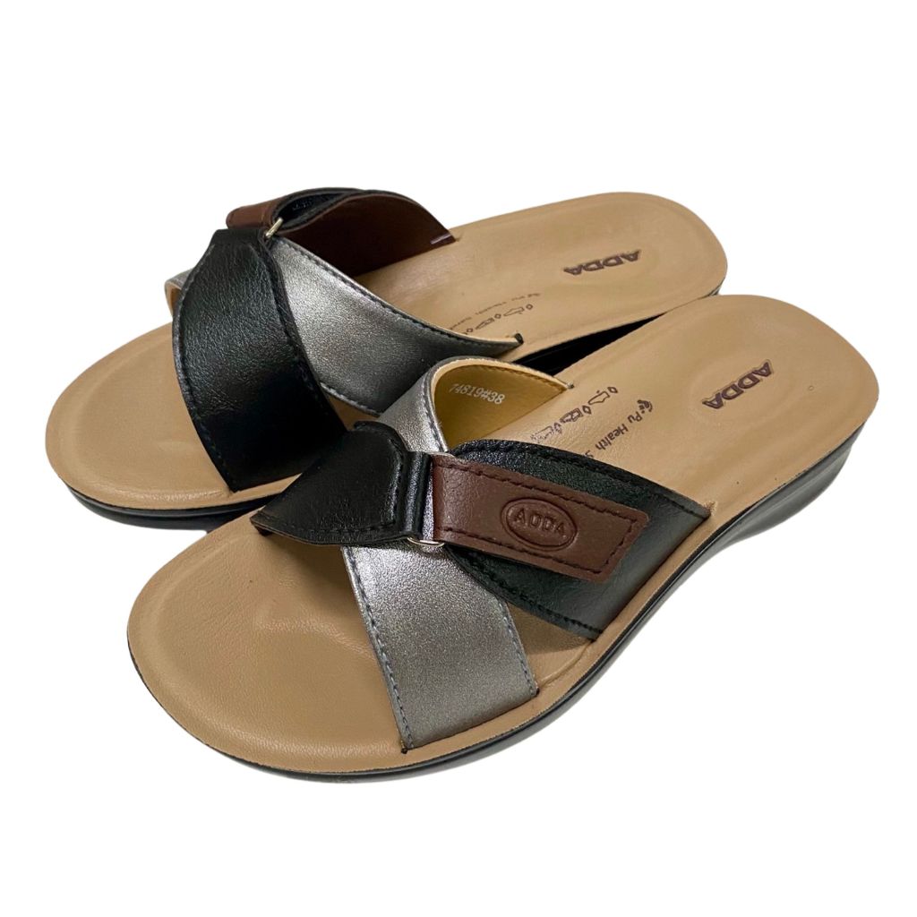 ADDA 74802 74819 74302 รองเท้าแตะลำลองผู้หญิง ดีไซน์เรียบหรู ใส่สบาย พื้นนุ่ม ไซส์ 35-41 - รูปที่ 6