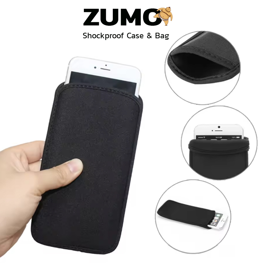ZUMO กระเป๋า ซอง ใส่มือถือ ไอโฟน Samsung 4.7 - 6.5 นิ้ว