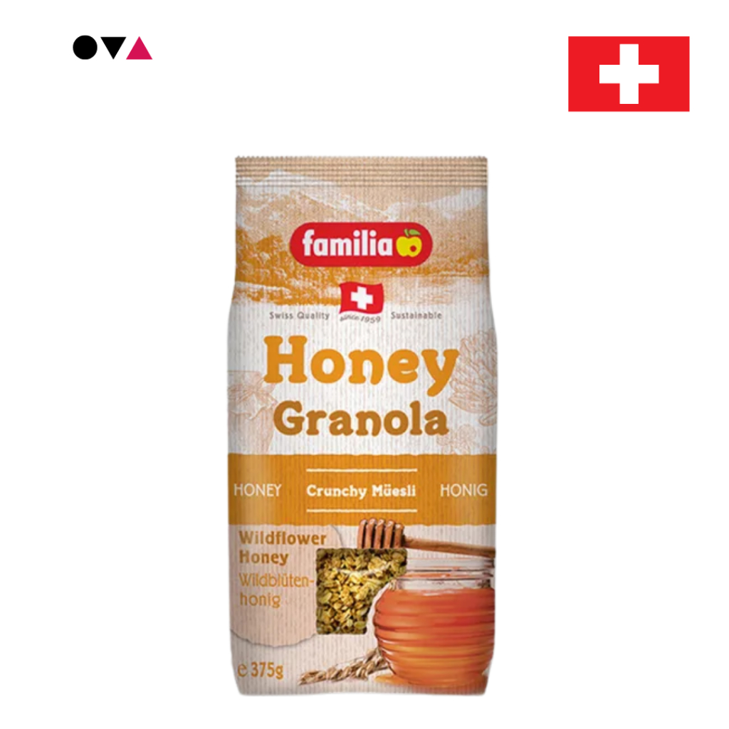Familia Honey Granola 375g กลาโนร่า ธัญพืชอบกรอบผสมน้ำผึ้ง