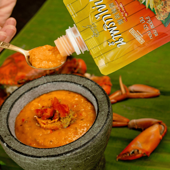 พริกไข่ปู อ.มัลลิการ์ สูตรต้นตำรับ2537 เข้มข้น หอม มัน นัว แซ่บกลมกล่อม เผ็ดน้อย ทานง่าย พกสะดวก ไม่ใส่วัตถุกันเสีย 120g