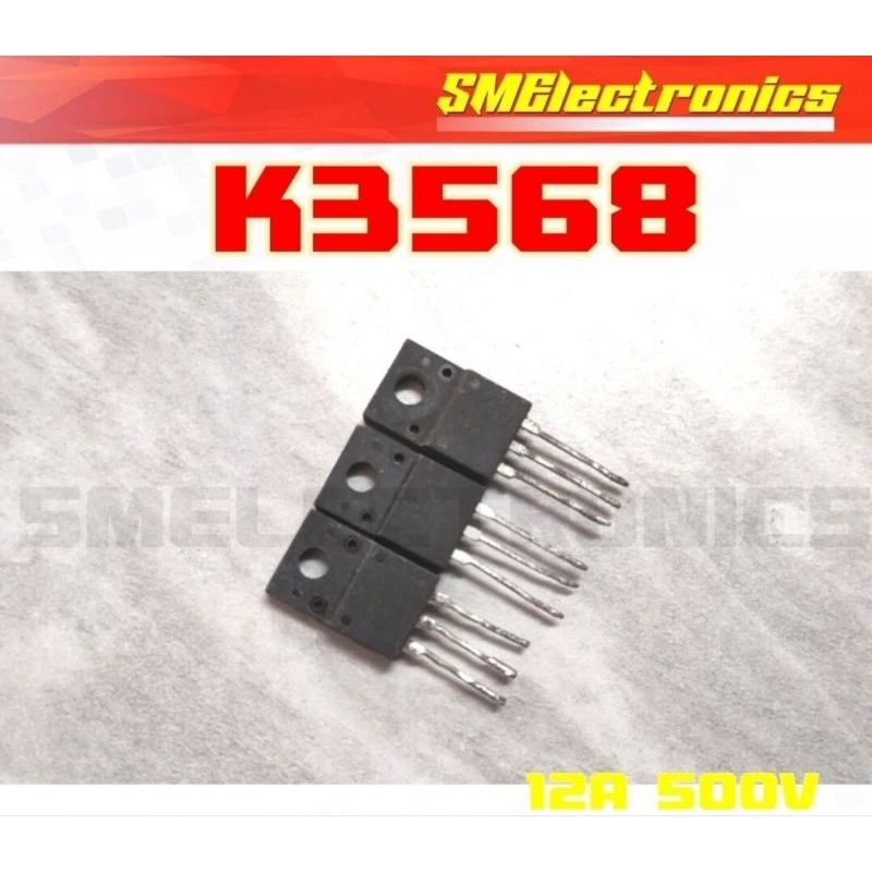 Mosfet มอสเฟต K3568  12A 500V ของถอดแท้ Toshiba  1 ตัวต่อแพ็ค