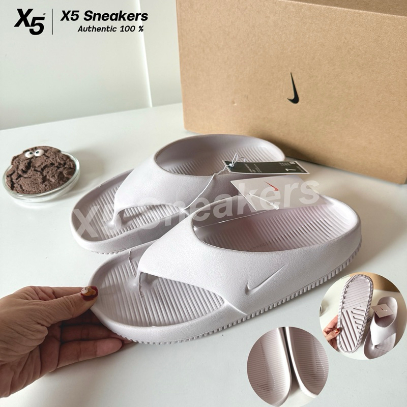 Nike ของแท้ 100% รองเท้าแตะสีม่วงตุ่น Calm Flip Flop