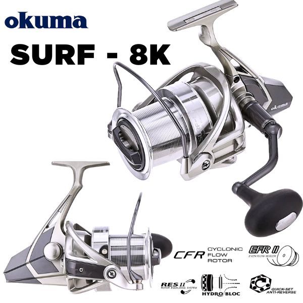 รอกสปินนิ่ง OKUMA SURF 8K