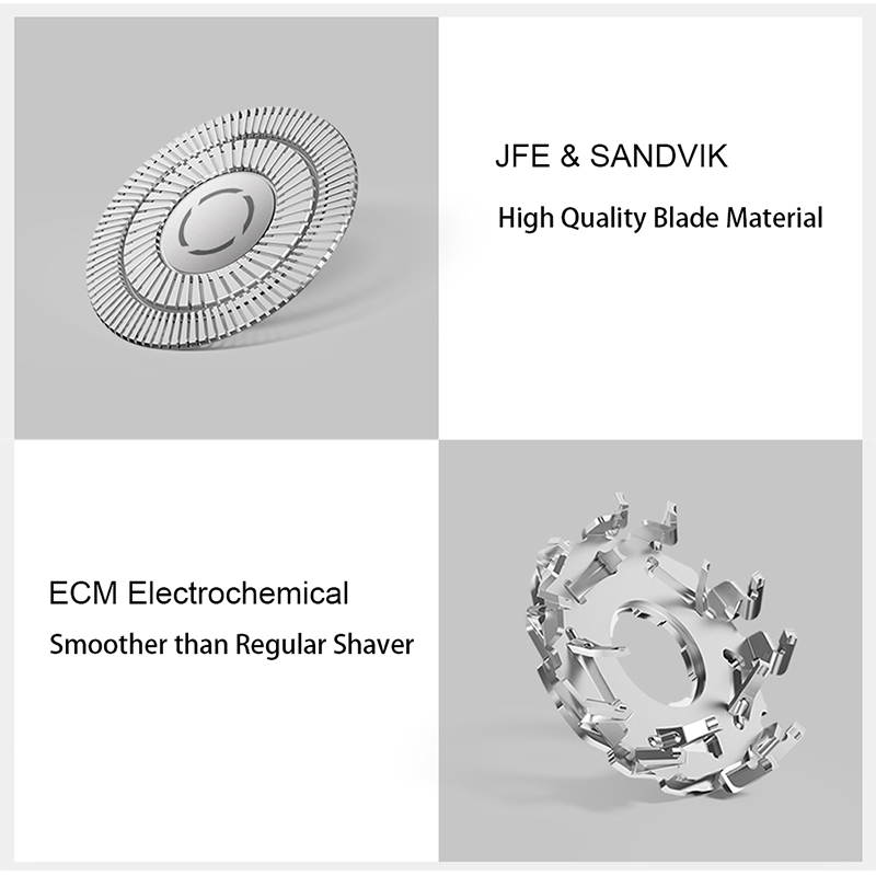 Xiaomi Mijia Electric Shaver S500 ที่โกนหนวดไฟฟ้า ที่โกนหนวด เครื่องโกนหนวดไฟฟ้า เครื่องโกนหนวด จอLED กันน้ำIPX7 - รูปที่ 6