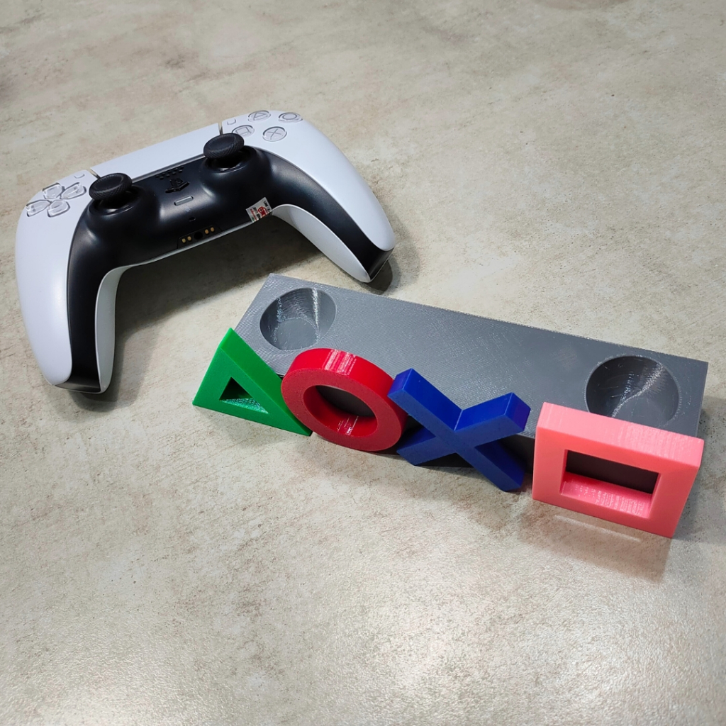 [3D Print] PS5 Controller Stand PlayStation Symbol Color ที่วางจอย PS5 ลายสัญลักษณ์ PlayStation (△○✕☐)
